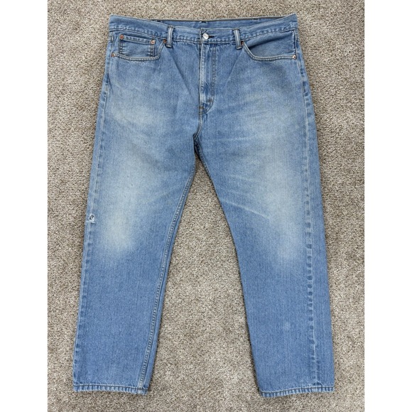 Vintage Levis 508 Jeans Mens 38‎ Blue Regular Taper Fits 39x28 Distressed Y2K - Picture 1 of 16